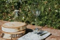 Table decor in rustic style