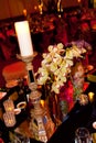 Table Decoration of flowers and candles