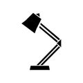 Table or desktop lamp isolated flat vector icon