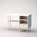 table with drawers modern Scandinavian interior furniture minimalism wood light studio photo