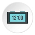 Table electronic watch icon, flat style