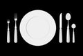 Table etiquette. Cutlery. Forks, spoons and knives