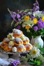 Sugar-dusted Pastries on Table