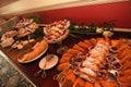 Table filled with many desserts