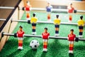 Table football game, abstract light Royalty Free Stock Photo