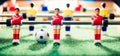 Table football game, abstract light Royalty Free Stock Photo