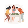 Table football isolated cartoon vector illustration. Royalty Free Stock Photo