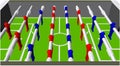 Table Football Soccer Game Perspective Vector Royalty Free Stock Photo