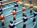 Table football Soccer game with Red and Blue players Team Royalty Free Stock Photo