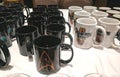 Table full of coffee mugs at Star Trek Convention