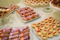 Table full with home made cakes Royalty Free Stock Photo