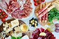 Table full of mediterranean appetizers Royalty Free Stock Photo