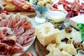 Table full of mediterranean appetizers Royalty Free Stock Photo