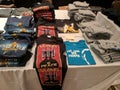 Table full of T-shirts for sale at Star Trek Convention