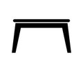 Table icon illustrated in vector on white background Royalty Free Stock Photo
