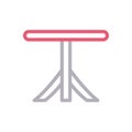 Table vector color line icon Royalty Free Stock Photo
