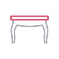 Table vector color line icon Royalty Free Stock Photo