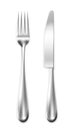 Table knife and fork Royalty Free Stock Photo