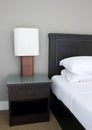 Table lamp on bedroom Royalty Free Stock Photo