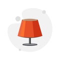 table lamp clipart. table lamp isolated flat icon Royalty Free Stock Photo