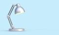 Table lamp 3d icon. Adjustable equipment on metal leg. Modern interior design for lighting workplace at home and in office. 3d Royalty Free Stock Photo