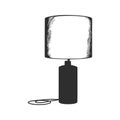 Table Lamp Silhouette Illustration. Home Decor And Lighting Concept Isolated Vector Illustration Royalty Free Stock Photo
