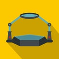 Table magnify icon, flat style