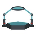 Table magnify icon isolated