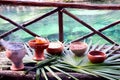 Table for Mayan Shaman Ceremony Royalty Free Stock Photo