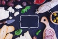 Table with mediterranean appetizers Royalty Free Stock Photo