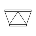 table minimalistic stylish line icon vector illustration
