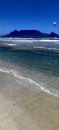 Table mountain , bloubergstrand , cape town Royalty Free Stock Photo