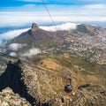 Table Mountain cable car in Cape Town, South Africa Royalty Free Stock Photo