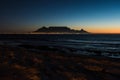 Table Mountain in Cape Town, South Africa Royalty Free Stock Photo