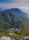 Table Mountain scenics. Table Mountain in the Western Cape, South Africa.