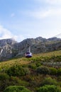 Table mountain view with cable car in Cape Town,South Africa. Royalty Free Stock Photo