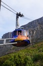 Table mountain view with cable car in Cape Town,South Africa. Royalty Free Stock Photo