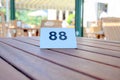 Table number Royalty Free Stock Photo