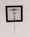 Table Number Sign and Holder Royalty Free Stock Photo