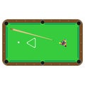 Table pool billiard vector. Sport cue , ball smooker