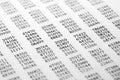 Table of random numbers Royalty Free Stock Photo