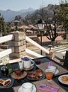 Table ready for breakfast Royalty Free Stock Photo