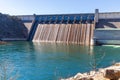 Table Rock Dam on the White River, completed in 1958 by the U.S. Army Corps of Engineers, created Table Rock Lake in the Ozarks of Royalty Free Stock Photo