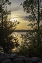 Sunset at Table Rock Lake Royalty Free Stock Photo