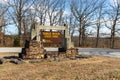 Table Rock State Park entrance sign, managed by the Missouri Department of Natural Resources