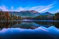 Table Rock State Park and Pinnacle Lake at Sunrise near Greenville South Carolina SC