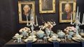 Table set with classic luxury china `Kurland`