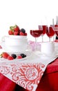 Table set for an event party or wedding reception Royalty Free Stock Photo