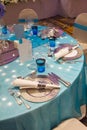 Table set for event party