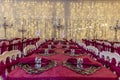 Table set for an event party or wedding reception Royalty Free Stock Photo